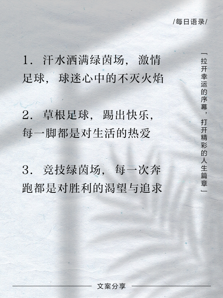 球迷语录大盘点：你中几条？ 